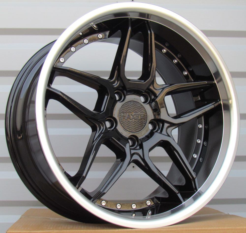 HAXER SSA01 Black+polished Lip (BLPL) R18 5x120.00 ET15 CB74.10 J10.0
