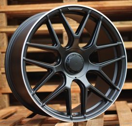 PRORACING B5318 Black Half Matt+polished Lip (BLHMPL) R22 5x112.00 ET46 CB66.60 J10.0