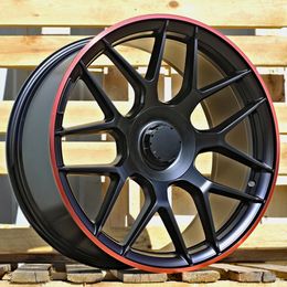PRORACING B1258 Black Half Matt+red Lip (BLHMRL) R20 5x112.00 ET38 CB66.60 J8.5
