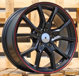 PRORACING B5253 Black Half Matt+red Lip (BLHMRL) R16 5x114.30 ET40 CB67.10 J7.0