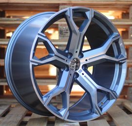 PRORACING B5498 Grey Polished Half Matt (MGHM) R22 5x112.00 ET37 CB66.60 J9.5