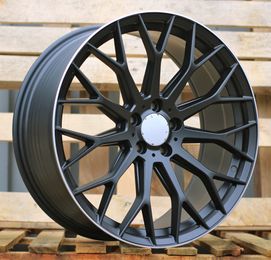PRORACING YS1180 Black Half Matt+polished Lip (BLHMPL) R18 5x112.00 ET41 CB66.60 J8.0