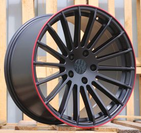 HAXER A1227 Black Half Matt+red Lip (BLHMRL) R20 5x130.00 ET40 CB84.10 J10.5