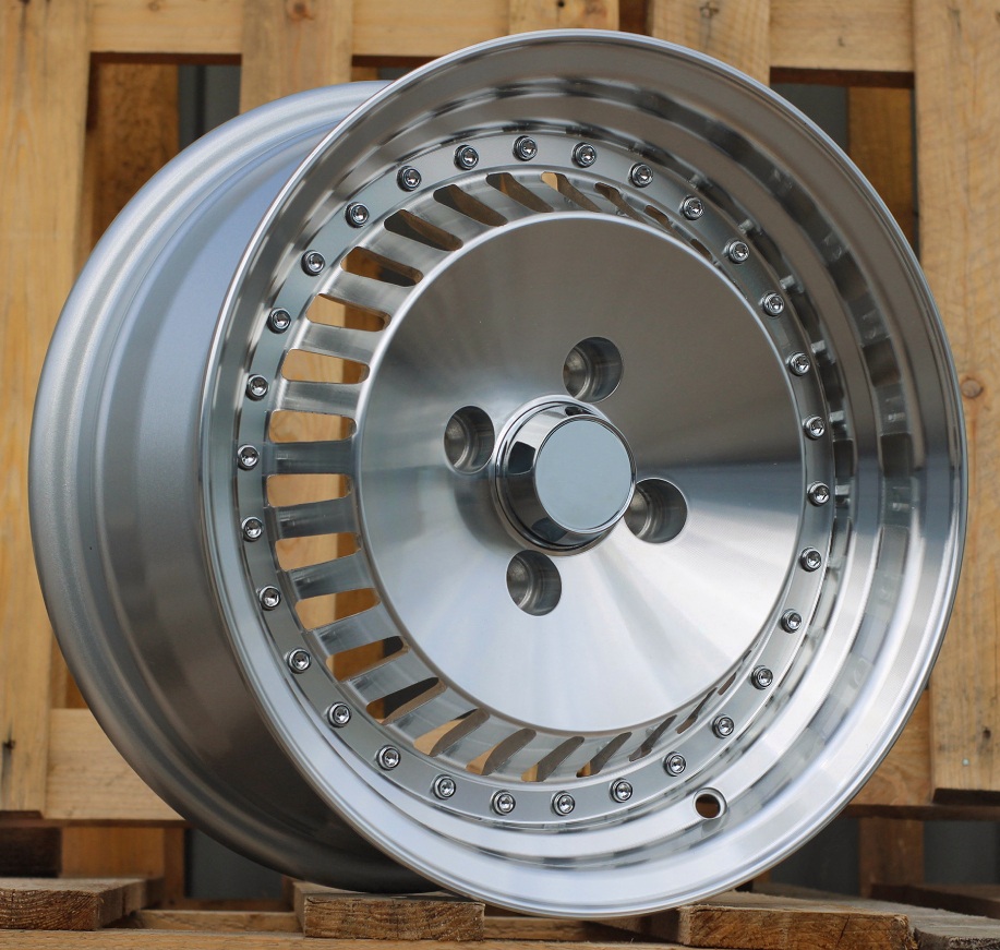 PRORACING LU475 Silver Polished (MS) R14 4x100.00 ET15 CB57.10 J6.5
