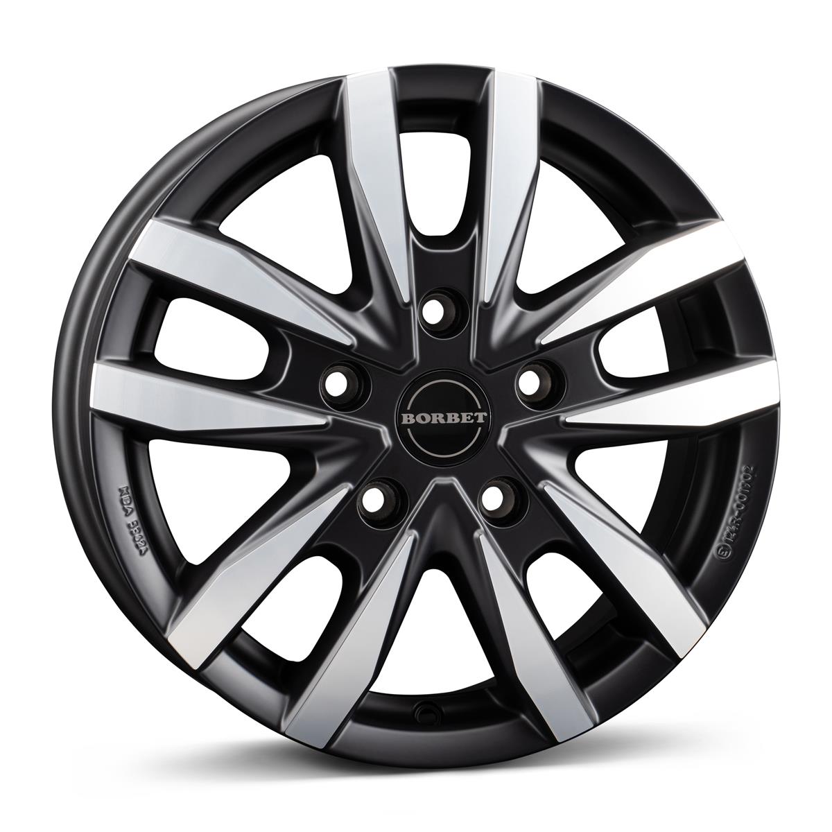 BORBET CW5 Black Polished Matt R16 5x130.00 ET66 CB89.10 J6.5