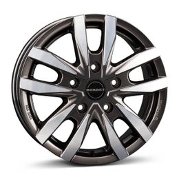 BORBET CW5 Mistral Anthracite Glossy Polished R16 5x130.00 ET66 CB89.10 J6.5