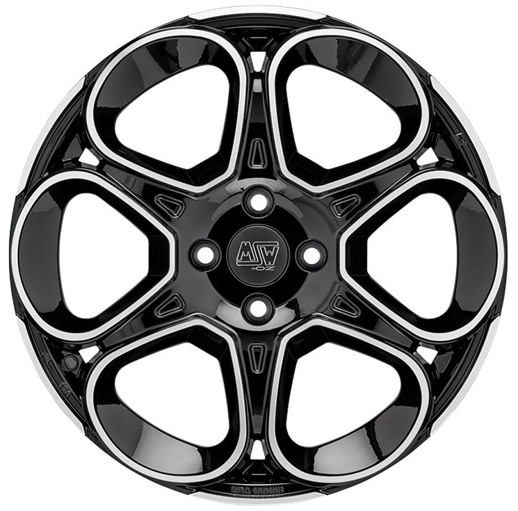 MSW 83 Gloss Black Full Polished R17 5x114.30 ET32 CB73.10 J7.0