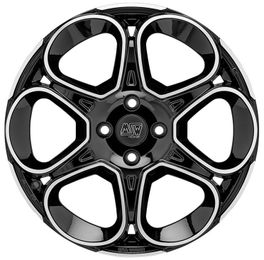 MSW 83 Gloss Black Full Polished R17 5x114.30 ET32 CB73.10 J7.0