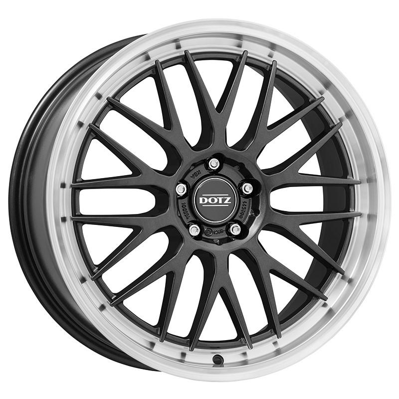 DOTZ Bilbao dark Gunmetal Polished Lip R19 5x112.00 ET25 CB70.10 J8.5