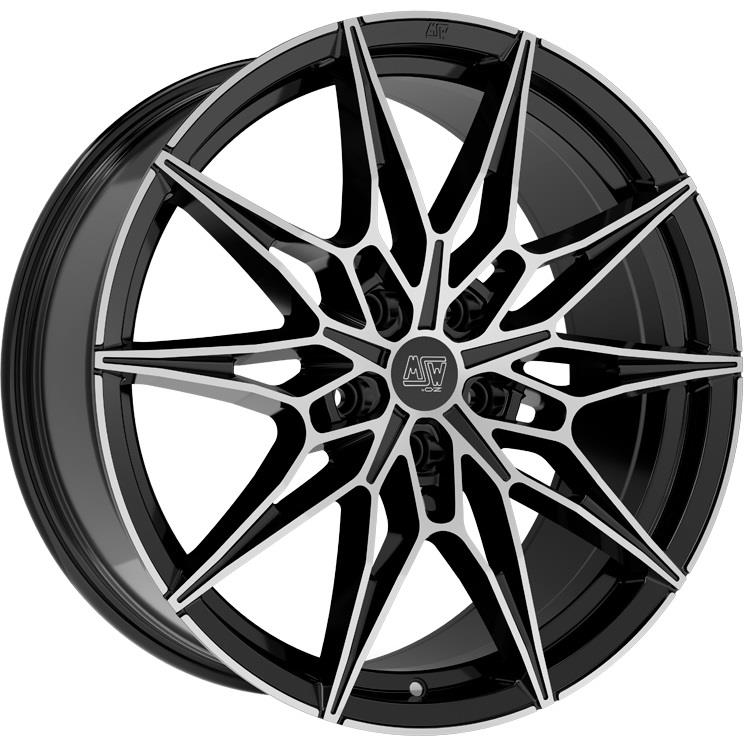 MSW 75 Gloss Black Full Polished R20 5x112.00 ET35 CB73.10 J9.0