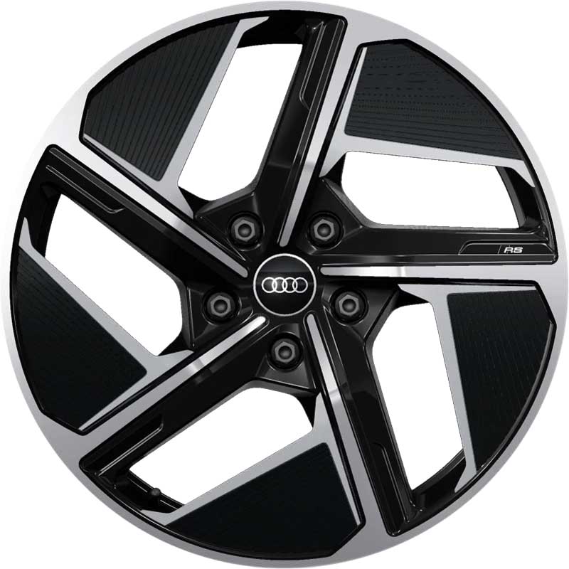 OE Audi 4J3071490BAX1 Matt Antharcite Polished R20 5x130.00 ET54 CB71.60 J9.0
