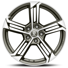 REDS Twist Graphite Matt Polished R17 5x114.30 ET42 CB72.30 J7.0