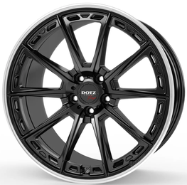 DOTZ Sonoma dark Black Matt Polished Lip R20 5x120.00 ET32 CB72.60 J8.5