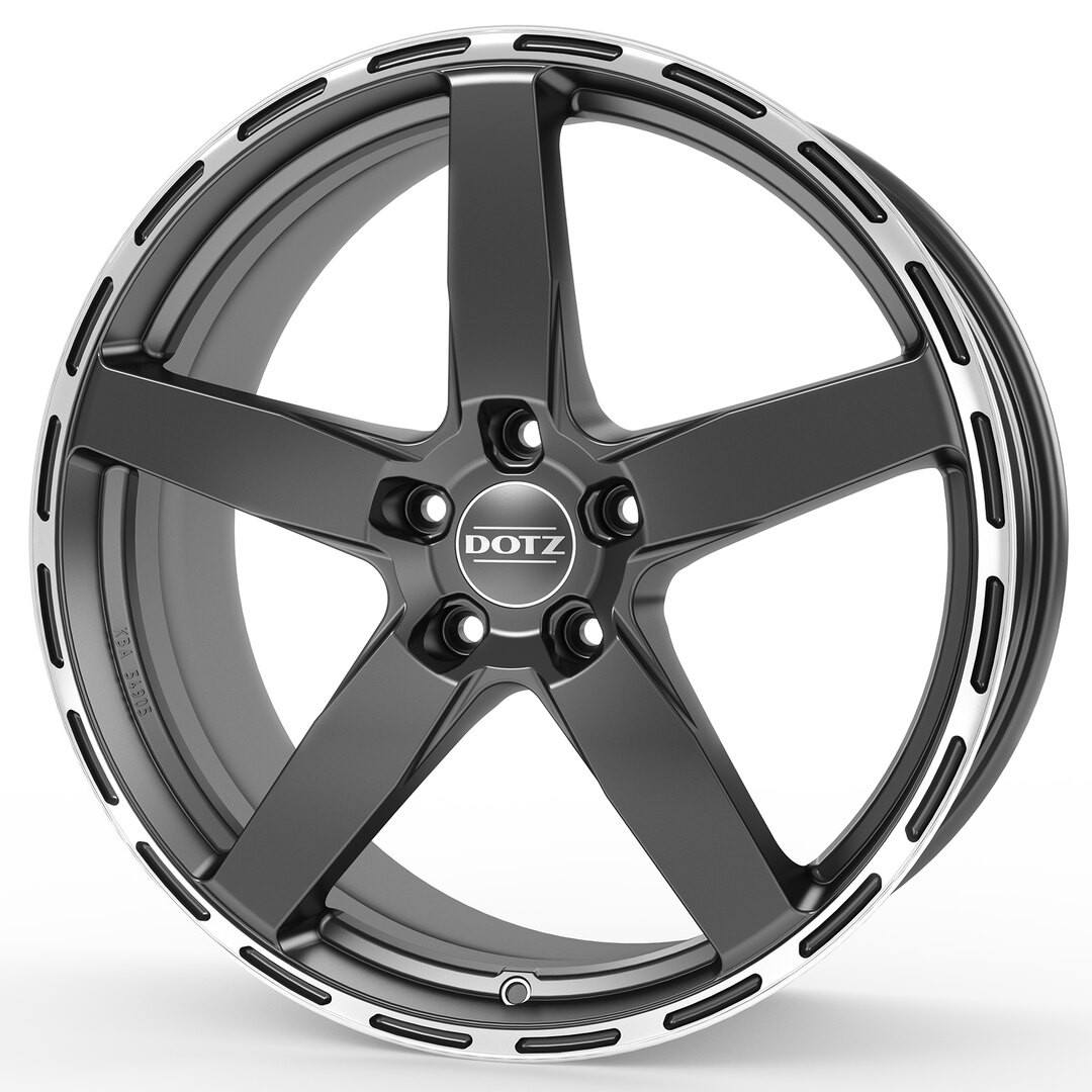 DOTZ MarinaBay dark Gunmetal Polished Lip R19 5x120.00 ET33 CB72.60 J8.5