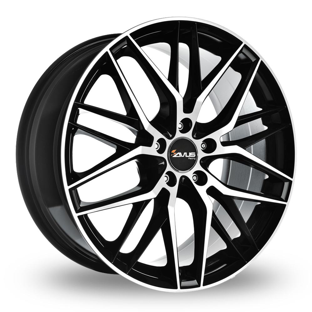 AVUS AF19 Black Polished R18 5x120.00 ET45 CB72.60 J8.0