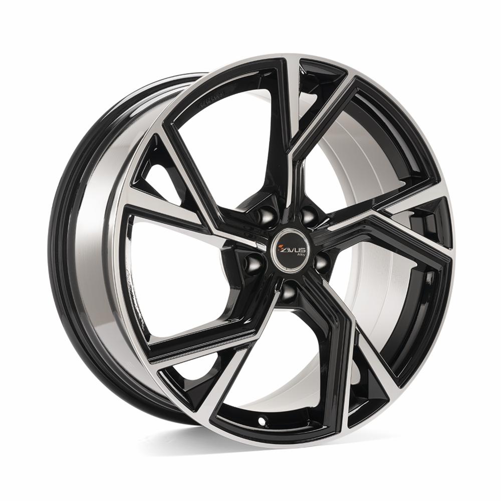 AVUS AF20 Black Polished R18 5x112.00 ET28 CB66.60 J8.0