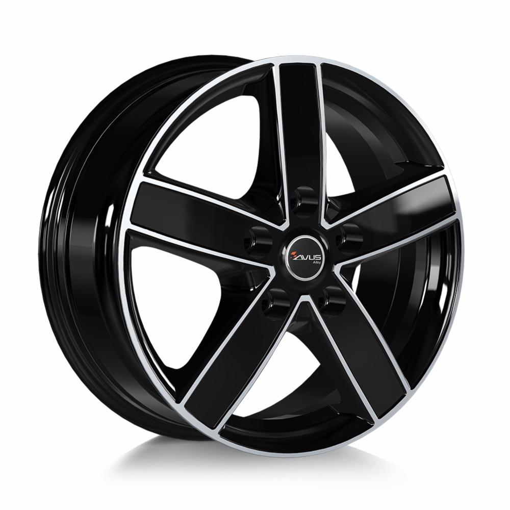AVUS AC-V51 Black Polished R17 5x160.00 ET55 CB65.10 J7.0