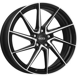 DOTZ Spa dark Black Polished R17 5x100.00 ET35 CB60.10 J7.5
