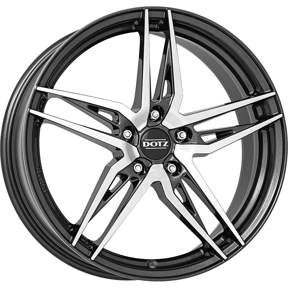 DOTZ Interlagos dark Gunmetal Polished R18 5x100.00 ET51 CB57.10 J7.5