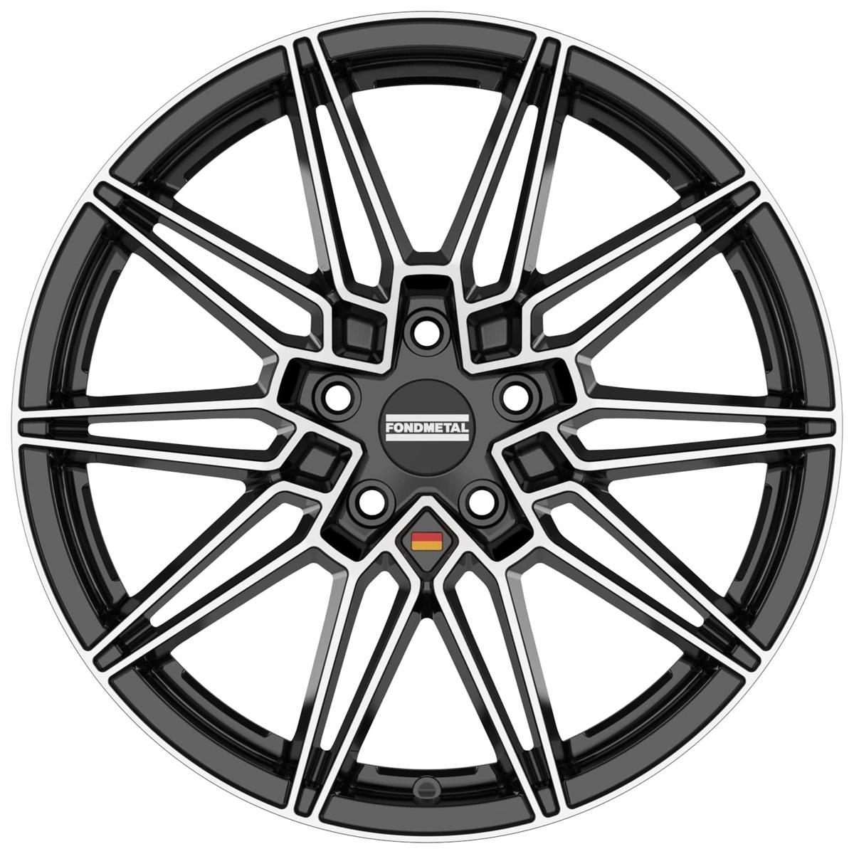 FONDMETAL Thoe Glossy Black Machined R19 5x120.00 ET29 CB72.60 J8.0