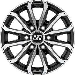 MSW 48 Van 6 Holes Gloss Black Full Polished R16 6x125.00 ET68 CB74.10 J6.5