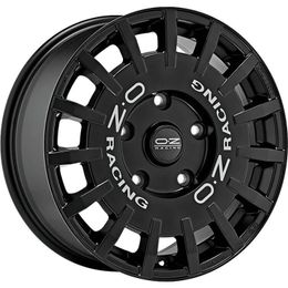 OZ RACING Rally Racing Gloss Black Silver Lettering R18 5x112.00 ET45 CB75.00 J8.0