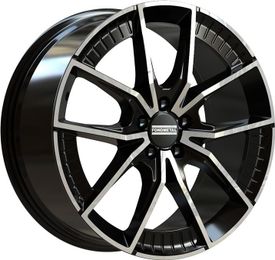 FONDMETAL Elatha Glossy Black Machined R18 5x112.00 ET45 CB66.50 J8.0