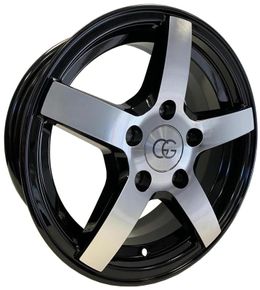 GG Trailer Black Polished R14 4x100.00 ET30 CB57.10 J5.5