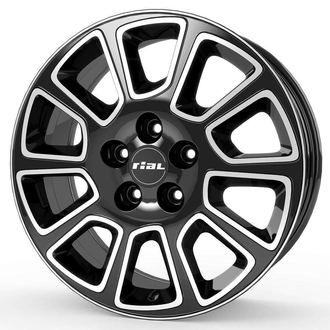 RIAL Transporter 2 Diamond Black Frontpolished R18 5x120.00 ET60 CB65.10 J7.5