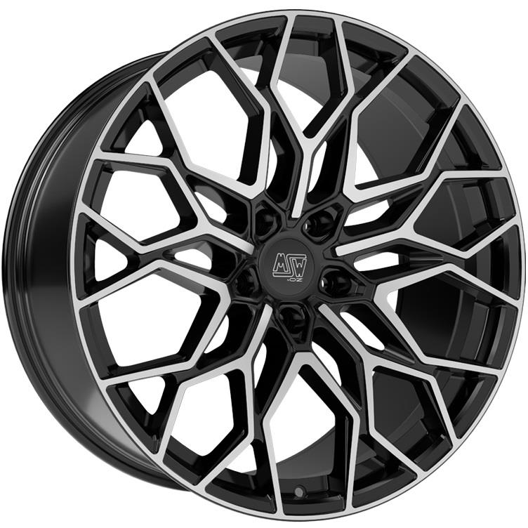 MSW 51 Gloss Black Full Polished R22 5x120.00 ET42 CB72.60 J9.5