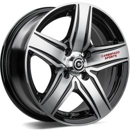 CARBONADO GTR Sports 1 Black Front Polished Red Words (BGRW) R14 4x98.00 ET35 CB67.10 J6.0