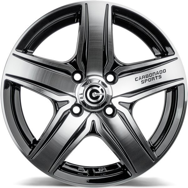 CARBONADO GTRSPORTS1 Black Front Polished (BFP) R14 4x98.00 ET35 CB67.10 J6.0